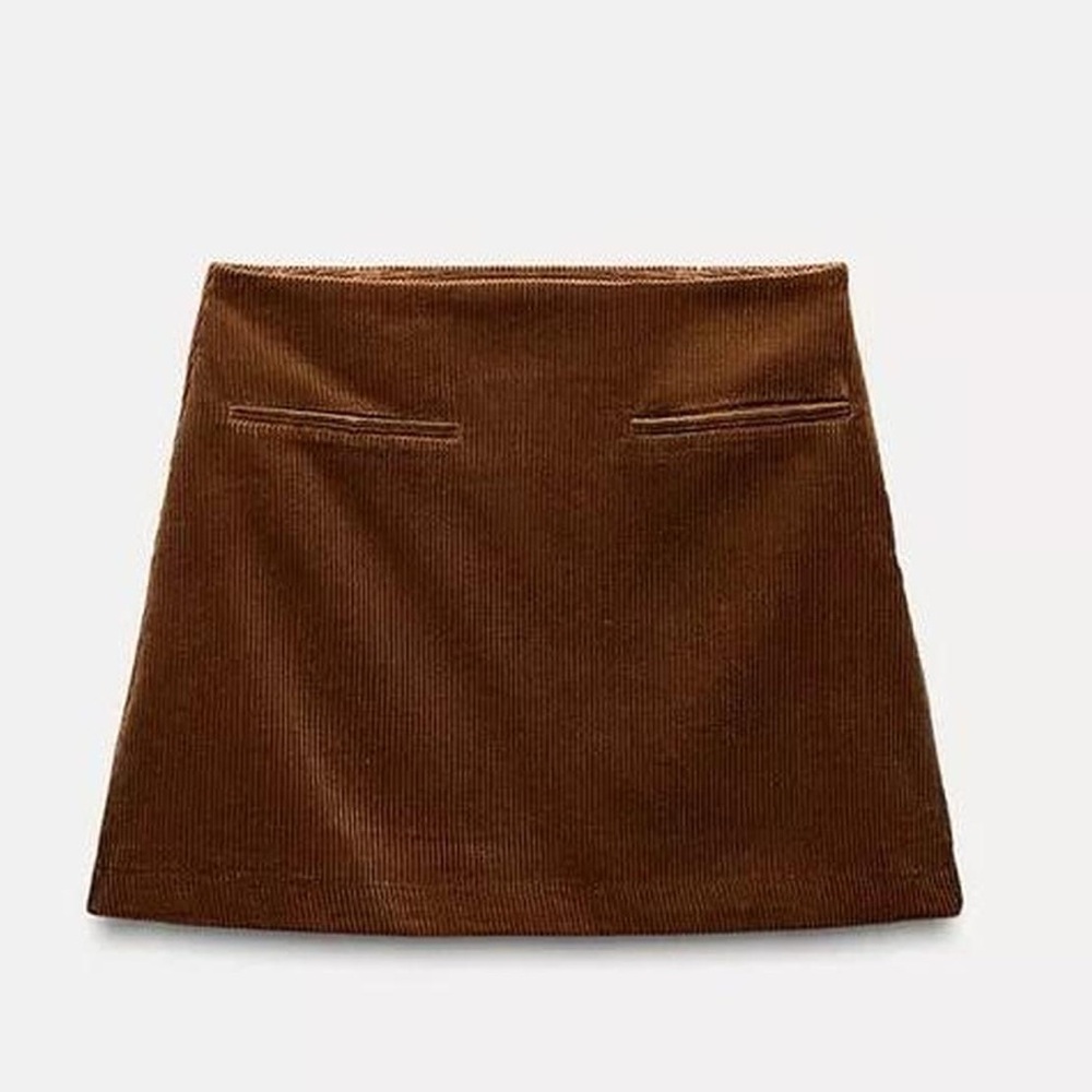 Zara Corduroy Mini Skirt
